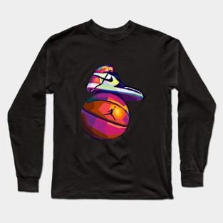 Basketball x Shoes Pop Art Long Sleeve T-Shirt